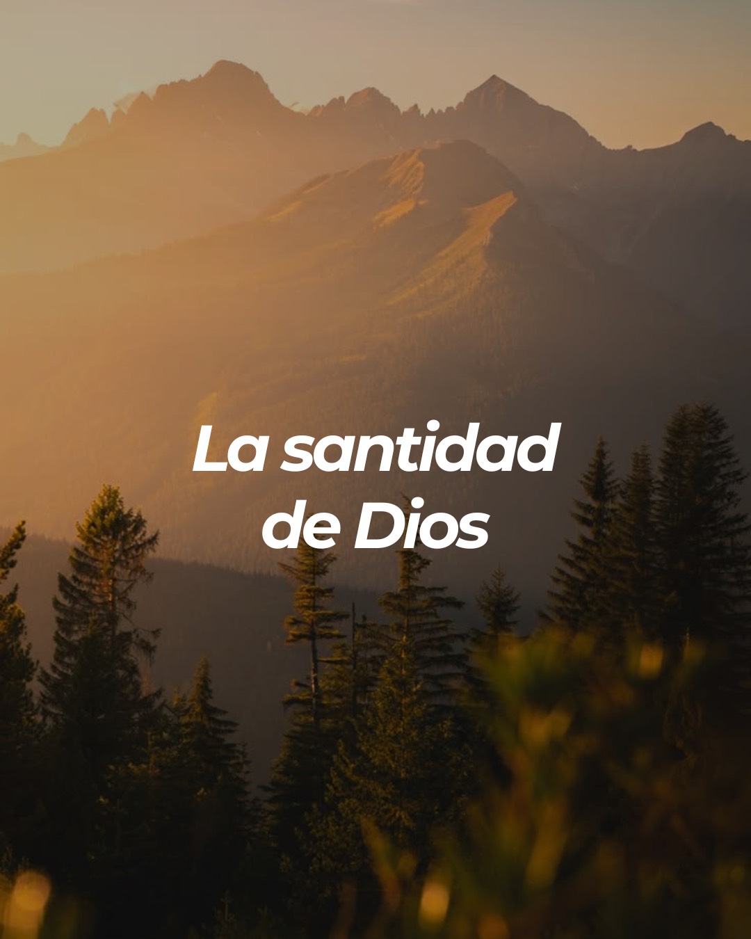La santidad de Dios