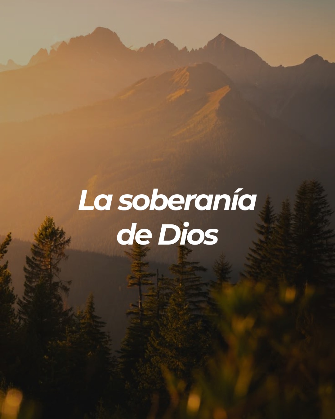 La soberanía de Dios
