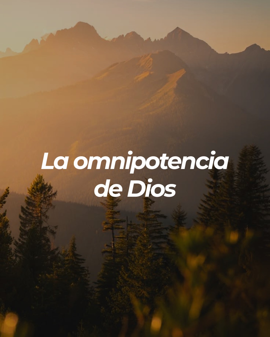 La omnipotencia de Dios