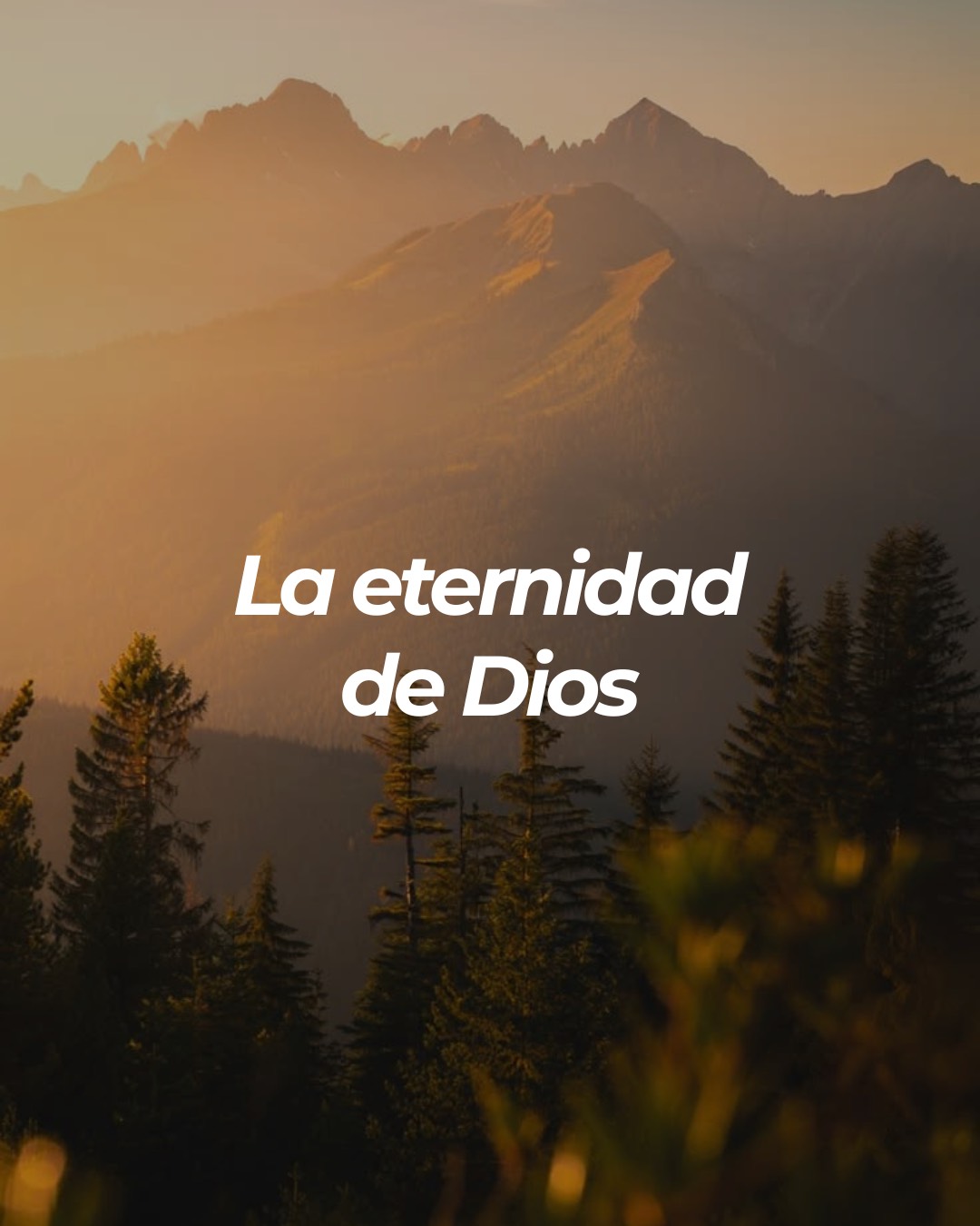 La eternidad de Dios